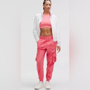 Lululemon Dance Studio Relaxed-Fit Mid-Rise Cargo Joggers Sakura Pink Size Large